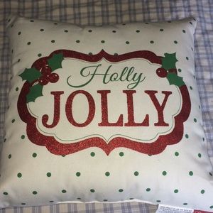 Holly jolly pillow